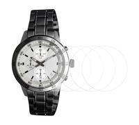 sourcing map 5pcs Watch Screen Protector 40mm Dia 0.22mm Thick Round High Definition HD Soft PET Anti-Bubble Smartwatch Glass Screen Protection Film, Clear (for Flat Screen)