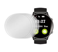 sourcing map 5pcs Watch Screen Protectors 40mm Tempered Glass Anti-Spy Protection Universal Watch Dial Crystal Face Protective Soft Anti-Peeping Privacy Round Film for Smartwatches, Gray