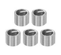 sourcing map 5pcs Wire Thread Repair Inserts M20 x 2.5 x 1.5D (30mm) Metric 304H Stainless Steel Helical Coiled Wire Screw Threaded Sleeve Sheath for Automotive Repairs