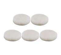 sourcing map 5pcs Wool Buffing Pads, 5 inch Polishing Pad Car Auto Buffing Pads Wool Polishing Buffing Pad Hook and Loop for Car Polishing, Buffing and Cutting