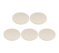 sourcing map 5pcs Wool Felt Polishing Pads, 6 inch Buffing Wheel Polish Pad Flocking Hook & Loop Back for Car Glass Plastic Metal Stone