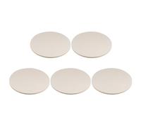 sourcing map 5pcs Wool Felt Polishing Pads, 7 inch Buffing Wheel Polish Pad Flocking Hook & Loop Back for Car Glass Plastic Metal Stone