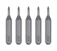 sourcing map 5pcs Y0.6 Tri Wings Screwdriver Bit 5/32" Hex Shank 28mm Length S2 Steel Magnetic 3 Point Y-Shaped Head Hex Screw Driver Bits for Electric Manual Screwdrivers Precision Repair