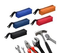 sourcing map 5pcs Zipper Utility Tool Bag 9.8x3.4x2.8 Inch Multi-purpose Oxford Cloth Tote Tool Pouch Small Organize Bags for Storage Various Electrician Tools Screwdrivers, 5 Colors