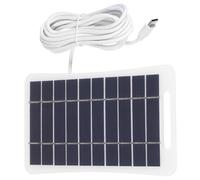 sourcing map 5V 0.4A 2W Solar Panels, USB-C Solar Panel Charger with Micro USB-C Port Polycrystalline Solar Cell for Phone Camera Lighting Charging