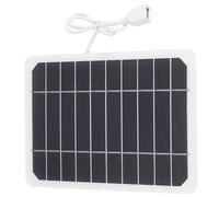 sourcing map 5V 1A 5W Mini Solar Panels, USB Solar Panel Charger with Micro USB Port Polycrystalline Solar Cell for Phone Camera Lighting Charging