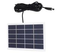 sourcing map 5V 2W 0.4A Mini Solar Panels, 3.2m Wire DC Connector Polycrystalline Solar Cell for Solar Power Charge Home Garden Lamp Street Light Solar System Kits