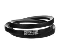 sourcing map 5V630 V-Belt, Classic Wrapped Rubber V-Belt 63" Outside Circumference x 0.62" Width x 0.53" Height for Industrial Machinery Equipment, Black