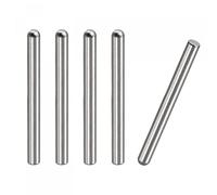 sourcing map 5x55mm Dowel Pins, 5pcs 304 Stainless Steel Round Head Flat Chamfered End Dowel Pin Bunk Bed Pins Shelf Pegs Support Shelves Fasten Elements