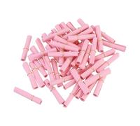 sourcing map 5x5cm Mini Vintage Messages Papers Scrolls, 100Pcs Valentine Message Wish Paper Roll for Party Birthday, Pink
