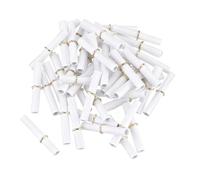 sourcing map 5x5cm Mini Vintage Messages Papers Scrolls, 100Pcs Valentine Message Wish Paper Roll for Party Birthday, White