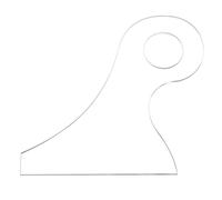 sourcing map 6.2" x 7" Charcuterie Board Template Acrylic Handle Router Template Woodworking Router Template Cut Guide Tools for Kitchen Clear