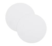sourcing map 6.3" Round Lampshade Diffuser, Anti-Glare Lamp Shade Diffuser Fabric Lamp Cover for Desk Table Light Downlight Spotlight, White 2pcs