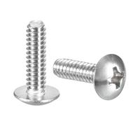 sourcing map #6-32 x 1/2" Truss Head Phillips Machine Screws, Full Thread, Phillips Drive, 304 Stainless Steel 18-8, Quantity 50