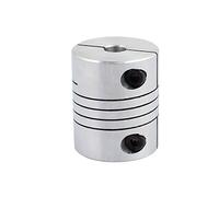 sourcing map 6.35mm to 12mm Shaft Coupling 30mm Length 25mm Diameter Stepper Motor Coupler Aluminum Alloy Joint Connector for 3D Printer CNC Machine DIY Encoder
