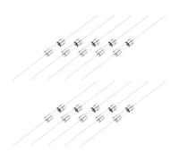 sourcing map 6.3A 250V Glass Fuse 5x20mm Time Delay Fuse with Lead Wire UL Listed Slow Blow Fuse for Home Appliances(Pack of 10)