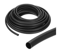 sourcing map 6.4mm Heat Shrink Tubing Waterproof, 3:1 Dual Wall Marine Adhesive Lined Industrial Heat Shrink Tube Wiring Wrap 33ft 1/4 Inch, Black-10m