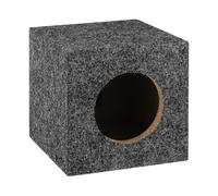 sourcing map 6.5 Inch Ported Wooden Speaker Enclosure, Gray Single Vented Subwoofer Box Car Audio Truck Speaker Box for DIY Home Vehicle Audio Custom Sound Supplies