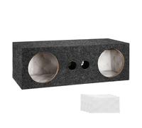 sourcing map 6.5 Inch Ported Wooden Speaker Enclosure, Gray Single Vented Subwoofer Box Car Audio Truck Speaker Box for DIY Homes Vehicles Audio Custom Sound Supplies