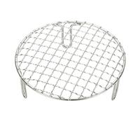 sourcing map 6.5 Inch Round Cooking Rack, Stainless Steel Canning Racks with Legs, Barbecue Mesh Grill for Baking Cooling Steaming Cookware