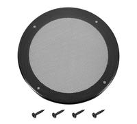 sourcing map 6.5" Speaker Grill Mesh Cover, Metal Speaker Cover Subwoofer Mesh Grill Guard Protector with Black ABS Plastic Frame for Car Audio Accessories with 4 Screws, Black