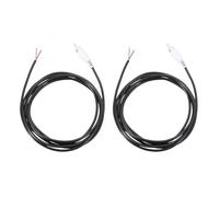 sourcing map 6.6FT RCA to Bare Wire Speaker Cable, 22AWG Replacement White RCA Male Plug to Open End Pigtail Audio Cable Connector Adapter for Amplifier, Home Audio Speakers, Pack of 2