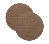 sourcing map 6.7" Round Lampshade Diffuser, Anti-Glare Lamp Shade Diffuser Fabric Lamp Cover for Desk Table Light Downlight Spotlight, Coffee Color 2pcs