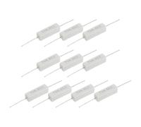 sourcing map 6.8 Ohm Ceramic Cement Resistor, 7W Power Wirewound Horizontal Cement Resistor Kit Tolerance 5% for Audio Equipment Power Adapters Frequency Divider Circuit Board(Pack of 10)