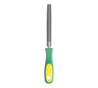 sourcing map 6" Half Round Medium Cut File Double Cut Teeth Medium Metal File High Carbon Steel T12 with PP Handle for Metal Wood Tool Sharpener, Gray