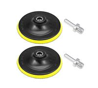 sourcing map 6" Hook and Loop Backing Pad Sanding Polishing Backer Plate with M14 Drill Adapter for Random Orbit Sander Polisher Buffer 2pcs