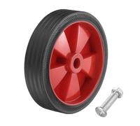 sourcing map 6 Inch Air Compressor Wheels Replacement Universal Wheels for Most Air Compressors Increasing Maneuverability with 0.5" Dia Pack of 1,Red