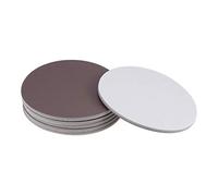 sourcing map 6-Inch Sanding Sponge Hook and Loop Sanding Disc Wet/Dry for Car Wood Drywall Metal Brown Corundum 800-1000 Grit 6 Pcs