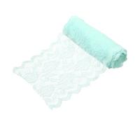 sourcing map 6 Inch Wide 5 Yard Elastic Lace Ribbon, Stretch Floral Pattern Lace Trim Embroidered Fabric for Sewing Making and DIY Crafts Gift Wrapping Bouquets Wedding Decor(Light Green)