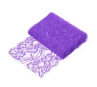 sourcing map 6 Inch Wide 5 Yard Lace Ribbon Floral Pattern Dark Purple Lace Trim Ribbon for Sewing Making,and DIY Crafts,Gift Wrapping,Wedding Decor