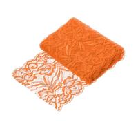 sourcing map 6 Inch Wide 5 Yard Lace Ribbon Floral Pattern Orange Lace Trim Ribbon for Sewing Making,and DIY Crafts,Gift Wrapping,Wedding Decor
