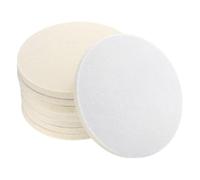 sourcing map 6-Inch Wool Felt Polishing Pad, Buffing Wheels Polish Pad, Flocking Hook & Loop Back for Random Orbital Sander 12Pcs