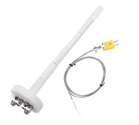 sourcing map 6" K Type Ceramic Kiln Furnace Thermocouple Sensor Probe for Muffle Furnace Oven, with 3.3ft Thermocouple Wire, High Temperature 1100°C 2x150mm