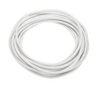 sourcing map 6 Meter/19.68ft 13AWG High Temp Wire, Flexible Mica Cable, Insulated 500 Degrees Celsius High Temperature Braided Wire Cable Resistant Electrical for Lamp Boiler Heater, White