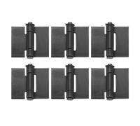 sourcing map 6 Pack Heavy Duty Weldable Hinges, 3.19" x 3.82" x 0.16" Weld on Butt Hinge Corrosion and Rust Resistant Folding Metal Gate Hinges for Trailer Doors