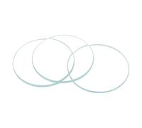 sourcing map 6-Pack Watch Crystal Lens Glass 15mm Dia. Round Flat Mineral Replacement Parts for Watchmaker Repair