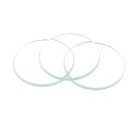 sourcing map 6-Pack Watch Crystal Lens Glass 18.5mm Dia. Round Flat Mineral Replacement Parts for Watchmaker Repair