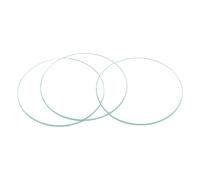 sourcing map 6-Pack Watch Crystal Lens Glass 36mm Dia. Round Flat Mineral Replacement Parts for Watchmaker Repair