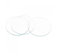 sourcing map 6-Pack Watch Crystal Lens Glass 44mm Dia. Round Flat Mineral Replacement Parts for Watchmaker Repair