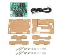 sourcing map 6 Pack XH-W1209 10A DC 12V Digital LED Temperature Controller Thermostat Heating and Cooling Control Switch with Clear Case for Fridge Greenhouse Farm, Red