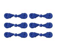 sourcing map 6 Pairs Chinese Knots Frog Buttons Closure Bright Blue Sewing Buttons Fasteners for DIY Sewing Coats Cloak Sweater Bridal Costume Outfit, 3"x0.7"