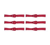 sourcing map 6 Pairs Chinese Knots Frog Buttons Closure Date Red Sewing Buttons Fasteners for DIY Sewing Coats Cloak Sweater Bridal Costume Outfit, 3.54x0.47 Inch