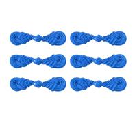 sourcing map 6 Pairs Chinese Knots Frog Buttons Closure Lake Blue Sewing Buttons Fasteners for DIY Sewing Coats Cloak Sweater Bridal Costume Outfit, 3"x0.7"