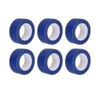 sourcing map 6 Pcs 1 Inch Wide 14 Yards Dark Blue Masking Tape Painters Tape Rolls for Home Office Commercial Contractor Clean Drip-Free Painting Wide Crepe Paper