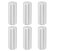 sourcing map 6 Pcs 10 x 30 mm 316 Stainless Steel Dowel Pins, Cylindrical Shelf Support Peg Pin Rod Fasten Elements for Machine Building, Furniture Installation, DIY Projects, Silver Tone