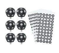 sourcing map 6 Pcs 3D Magnetic Ball Marker with 1000 Pcs 6x10mm 3D Scanning Markers 3D Tracking Dots Reference Point 3D Target Diffuse Reflection Markers 3D Scanner Turntable Compatible